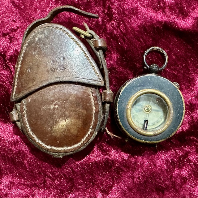 Ref: XXX - WW1 Compass and Case.
